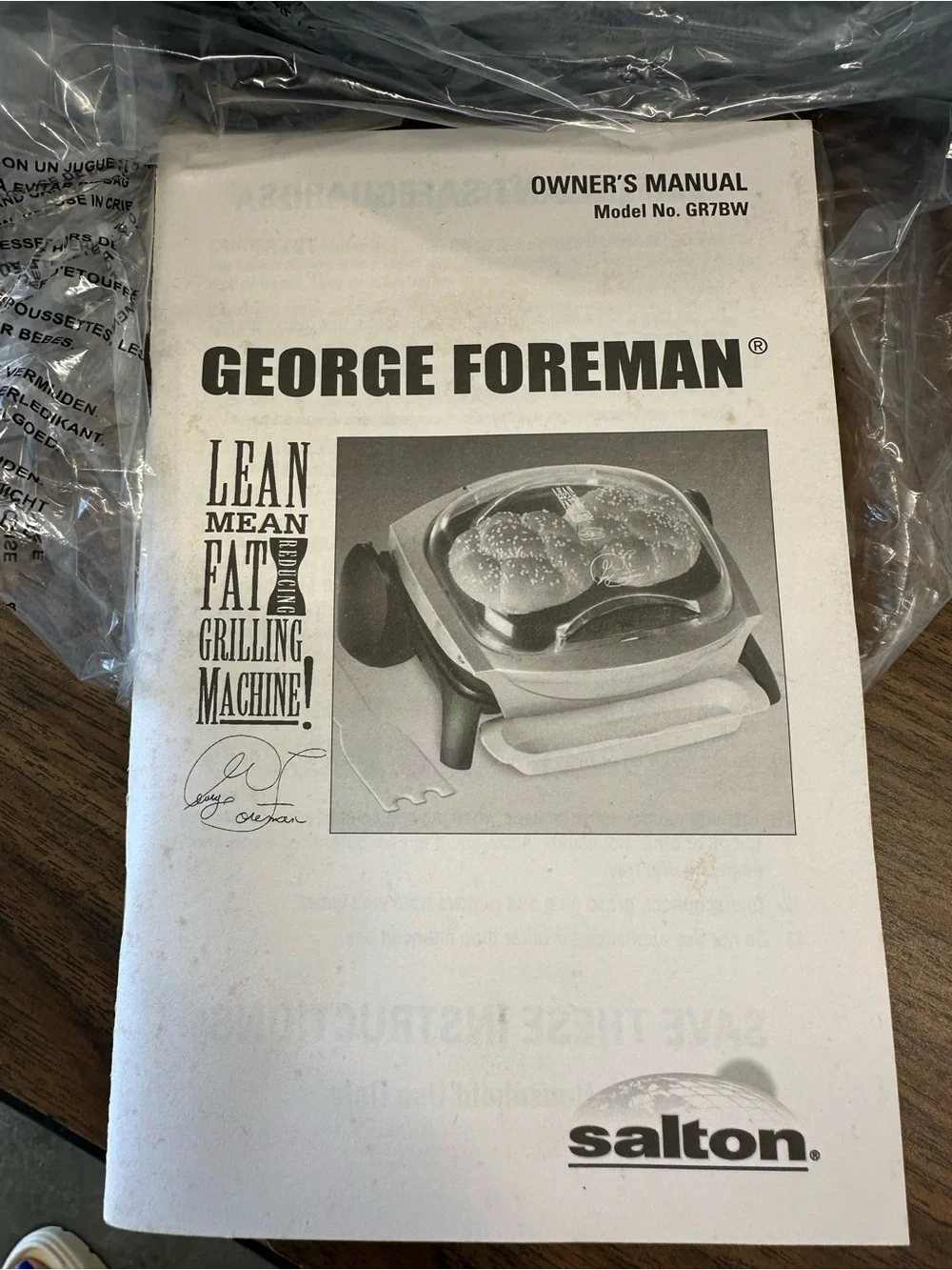 NIB! Vintage 2005 George Foreman Grilling Machine